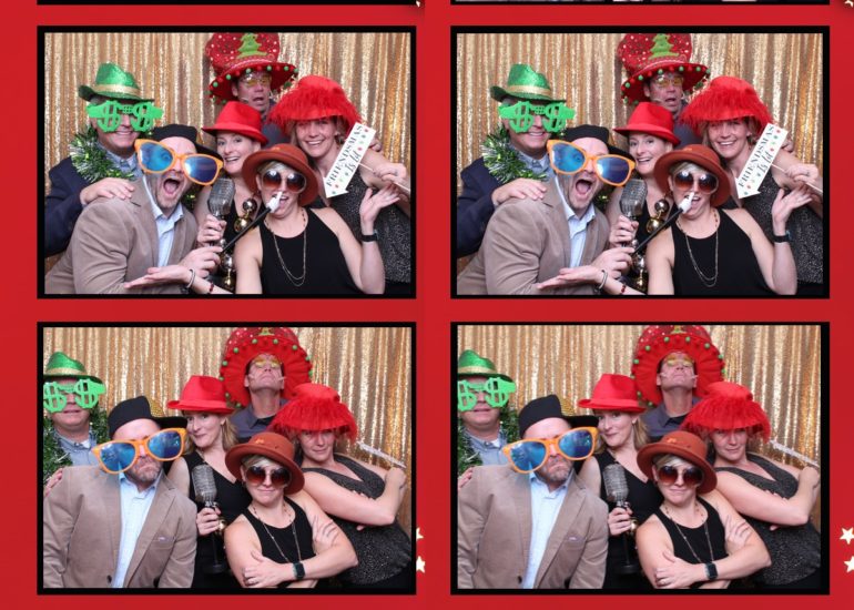 photo strip for holiday party photo booth
